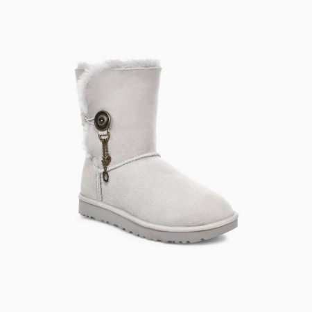 UGG Azalea Charm Grey Purple Boots for Women (TJQL18632)